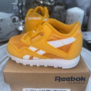 Yellow Reebok infant size 2.